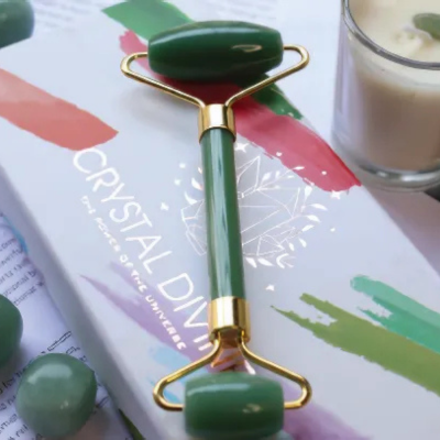 CRYSTAL FACE ROLLER & GUA SHA